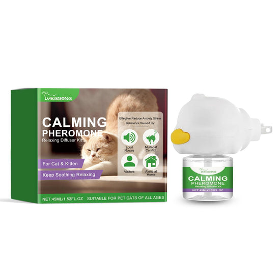 Yegebang Cat Emotional Care Set Pet Cat Soothing Calm Estrus Irritability Mood Noise Reduction Care